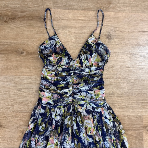 Ruched Waist Floral Maxi Lovette Dress Tanya Taylor - Picture 10 of 14